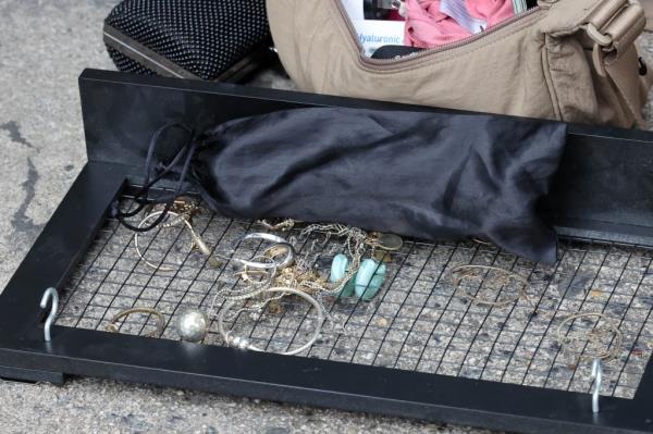 Items allegedly taken from the building by the suspect.