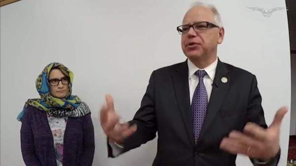 Gov. Tim Walz made the remarks as he was introducing Muslim cleric Imam Asad Zaman at an event hosted by the Muslim American Society of Minnesota during his first gubernatorial campaign.