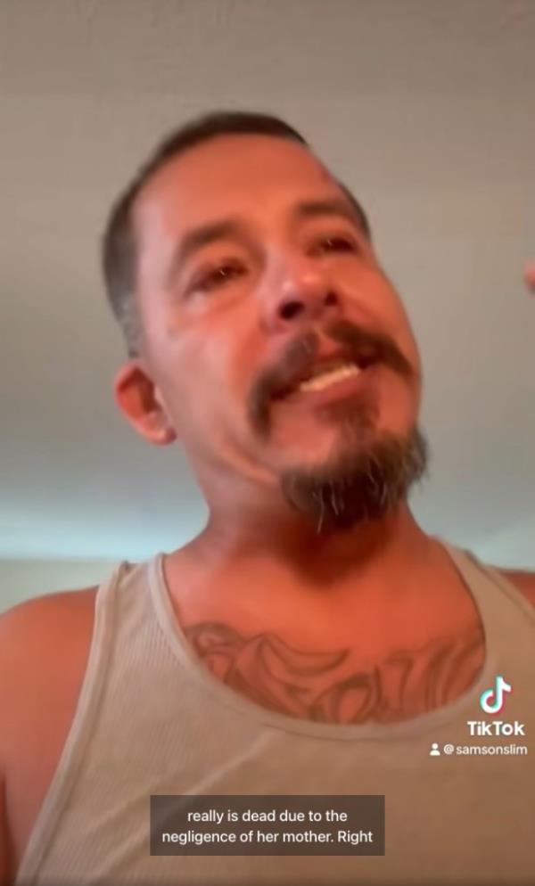 The child's heartbroken father Juan Ruiz