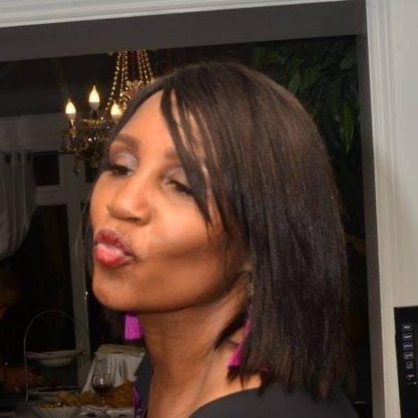 Tanya Smith with puckered lips