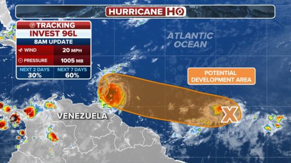 The outlook for Invest 96L.</p>

<p>　　