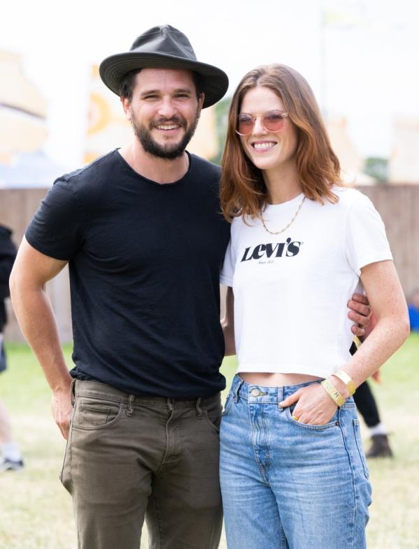 Kit Harington, Rose Leslie at the Glasto<em></em>nbury Festival 2022