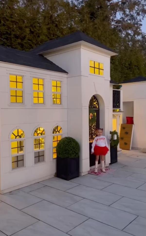 Her twins' custom two-story playhouse has stunned her TikTok followers.