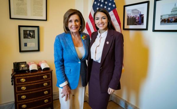 AOC and Nancy Pelosi