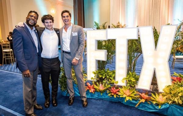 Salame, right, with Sam Bankman-Fried, middle.