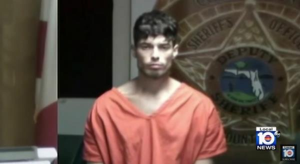 Diego Sebastiani Estrada was found waiting for them with a gun inside the home, Local10.com reported on Thursday.