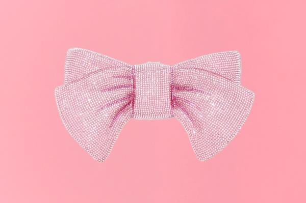A pink hair bow adorned with diamo<em></em>nds featured on the cover of Alexa's Gift Guide
