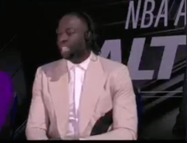Draymond Green speaks on TNT's broadcast during the NBA All-Star game on Feb. 18, 2024.