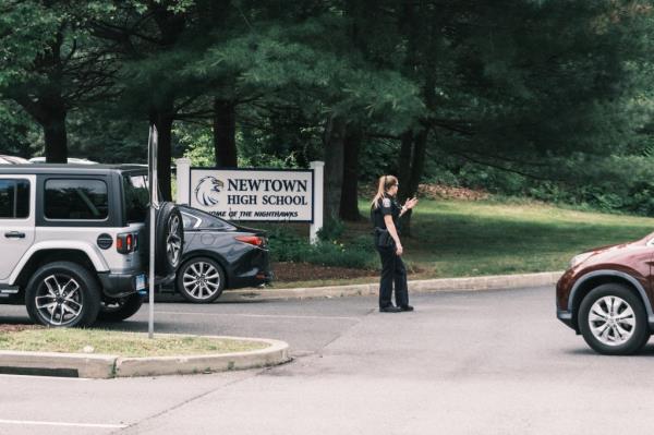 Newtown High School enterance sign