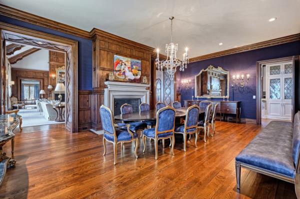 The formal dining room.
