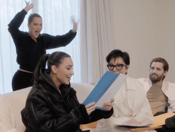 Khloe Kardashian, Kim Kardashian, Kris Jenner and Scott Disick