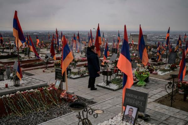 A military cemetery in Yerevan, the capital of Armenia. As thousands lay trapped by the current deadly co<em></em>nflict between Armenia and Azerbaijan, Russian meddling is o<em></em>nly increasing the body count.