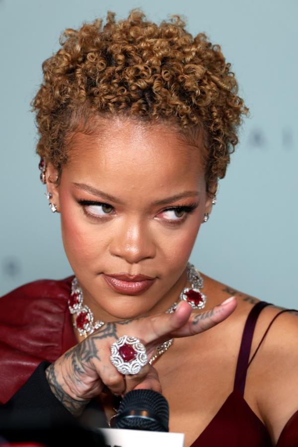 Rihanna at the Rihanna x Fenty Hair Los Angeles Launch Party in June 2024