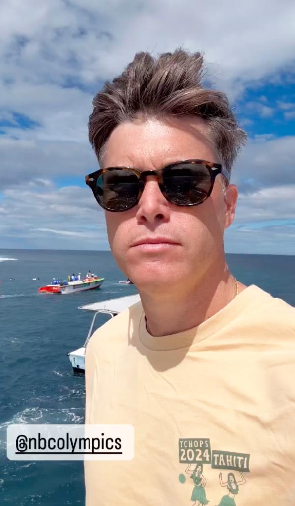 Colin Jost in Malta during the Paris Olympics