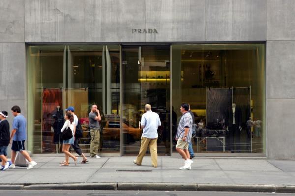 Prada store on Fifth Avenue