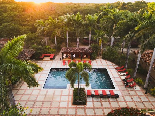 The pool at Rythmia Life Advancement Center in Guanacaste, Costa Rica.