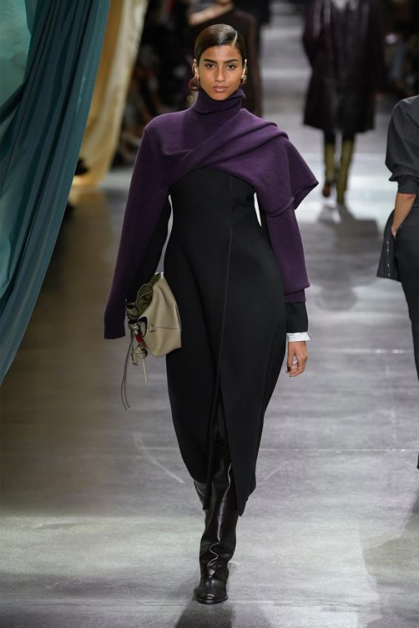 A model walks the runway during the Salvatore Ferragamo Ready to Wear show.
