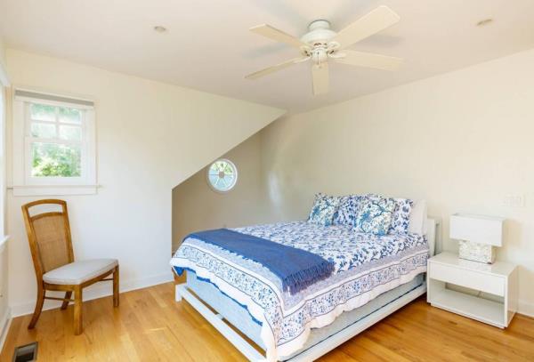 Interior of a bedroom inside 27 Cedar Ave.