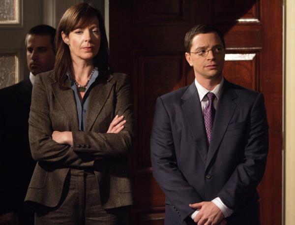 Joshua Malina as Will Bailey with Allison Janney on 