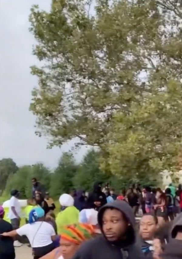 The victims were taken to the hospital with non-life-threatening injuries.