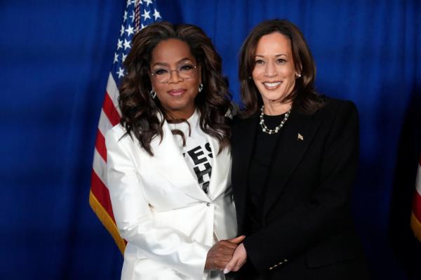 Oprah Winfrey and Kamala Harris