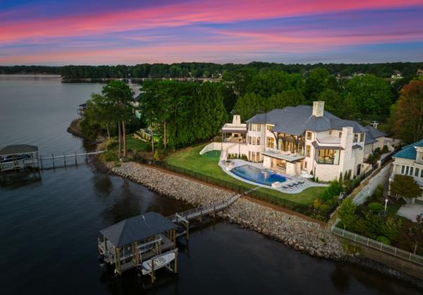 An aerial of the property.