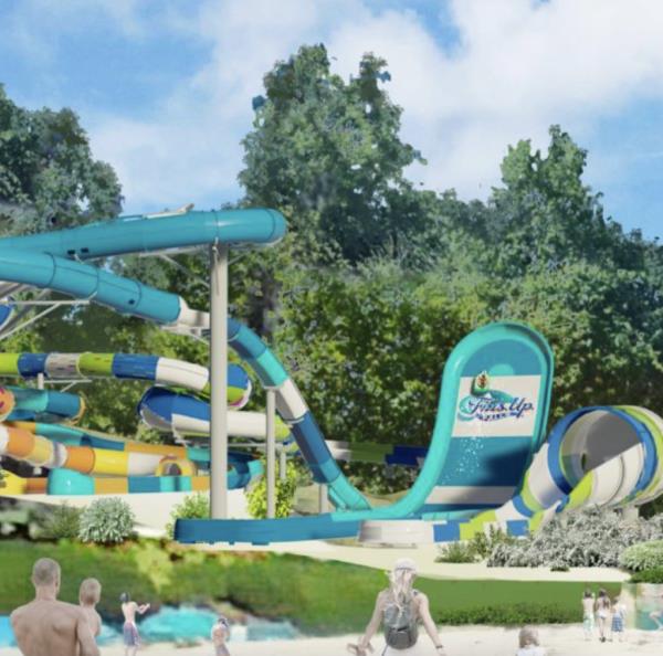 The water slide will be one of the fastest in the US.