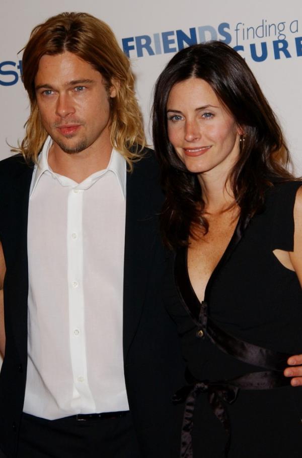 Brad Pitt and Courteney Cox.