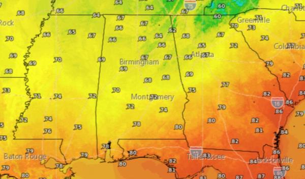 Saturday highs