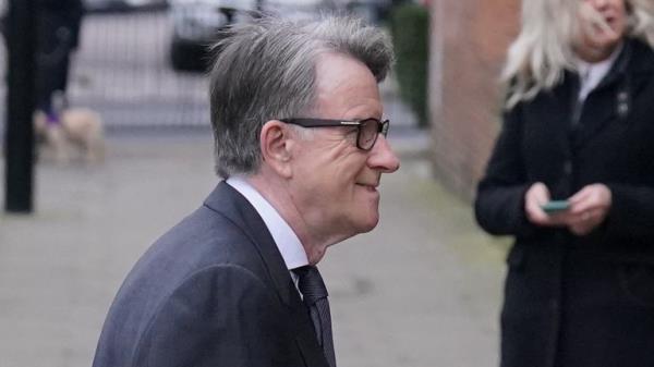 Pic: PA</p>

<p>　　Lord Peter Mandelson attends the funeral service of Derek Draper at St Mary the Virgin church in Primrose Hill, north west London. The former lobbyist turned psychologist and author, who married presenter Kate Garraway in 2005, died last mo<em></em>nth following long-lasting symptoms from coronavirus. Picture date: Friday February 2, 2024.