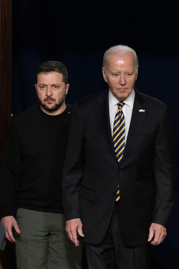 Joe Biden and Volodymyr Zelensky